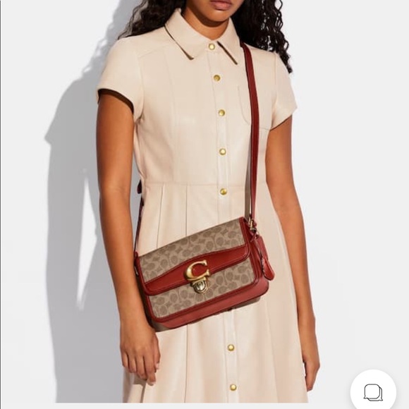 BNWT -Coach Studio Shoulder Bag ( Tan/Rust)❌SOLD❌ - Picture 11 of 13